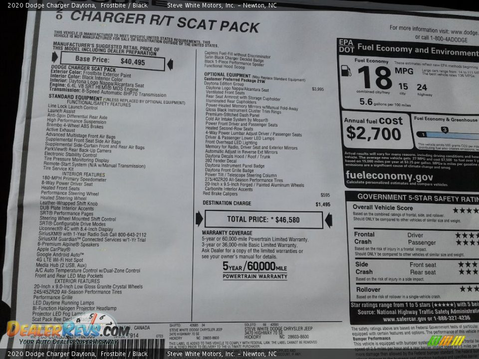 2020 Dodge Charger Daytona Frostbite / Black Photo #28