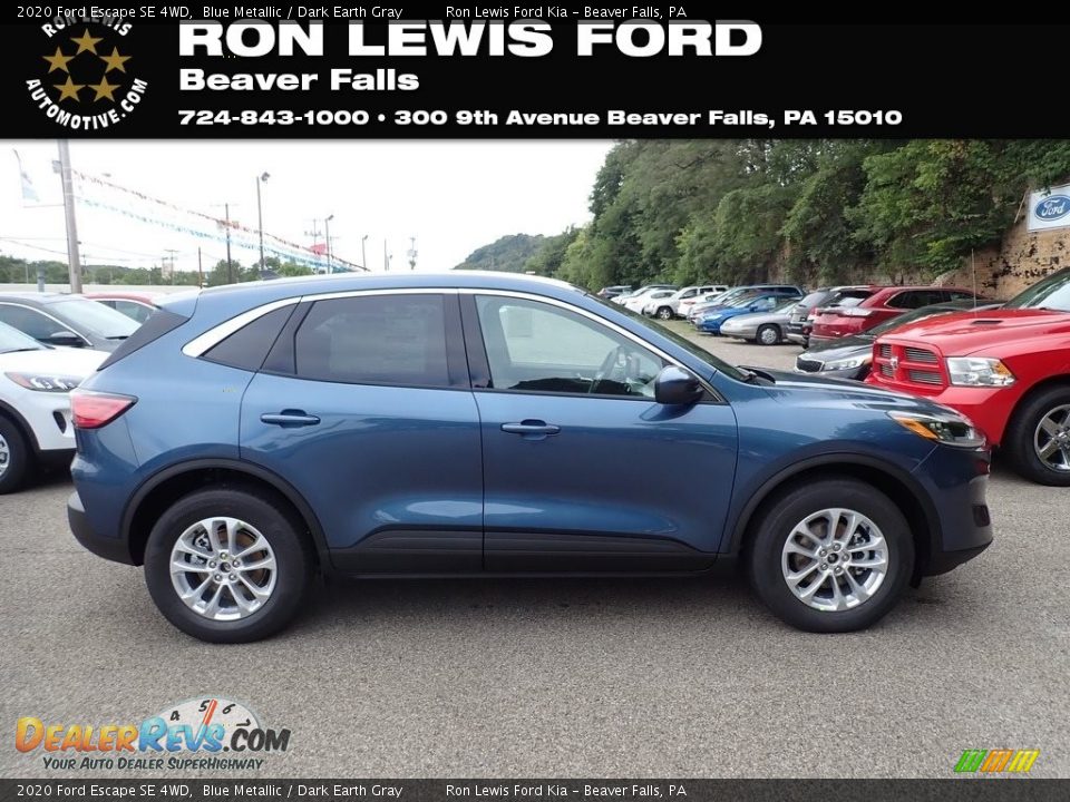 2020 Ford Escape SE 4WD Blue Metallic / Dark Earth Gray Photo #1