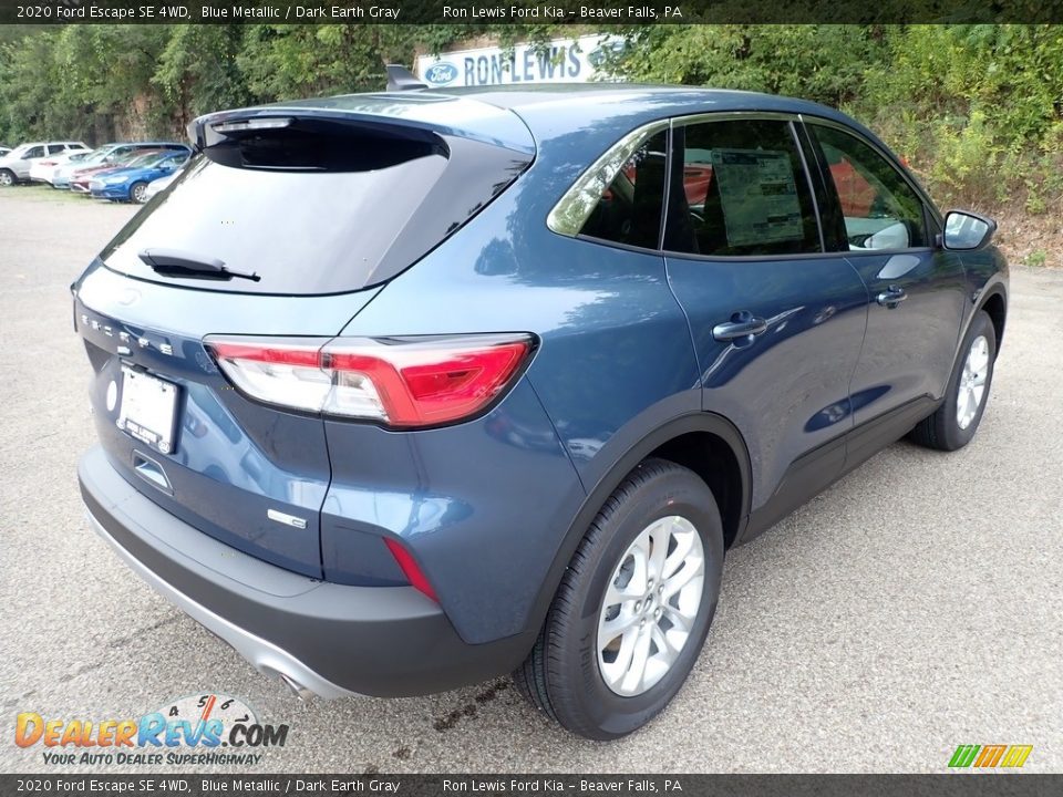 2020 Ford Escape SE 4WD Blue Metallic / Dark Earth Gray Photo #2