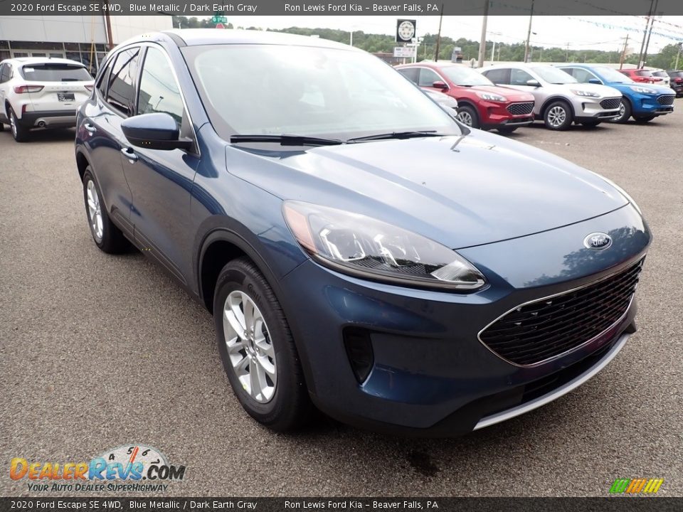 2020 Ford Escape SE 4WD Blue Metallic / Dark Earth Gray Photo #3