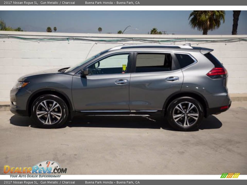 Gun Metallic 2017 Nissan Rogue SL Photo #8