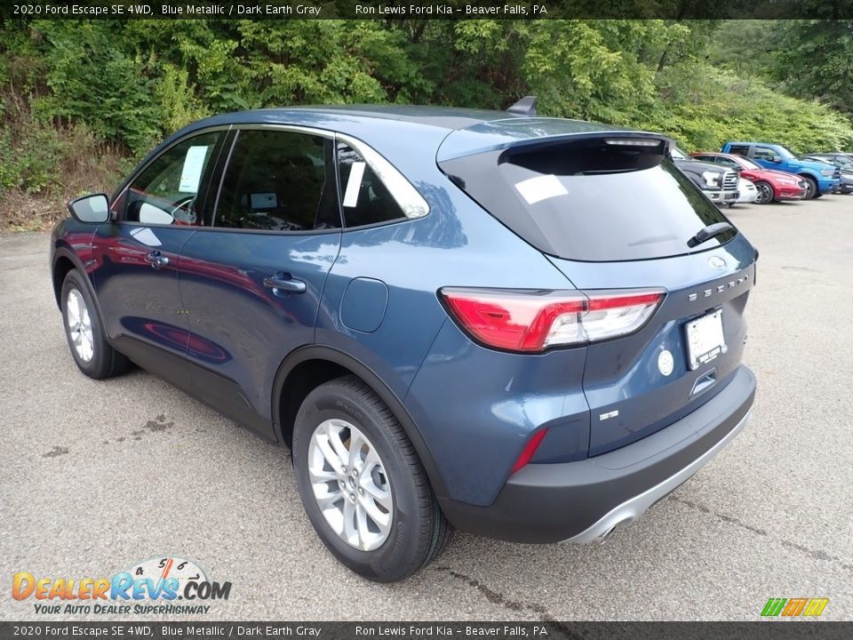 2020 Ford Escape SE 4WD Blue Metallic / Dark Earth Gray Photo #7