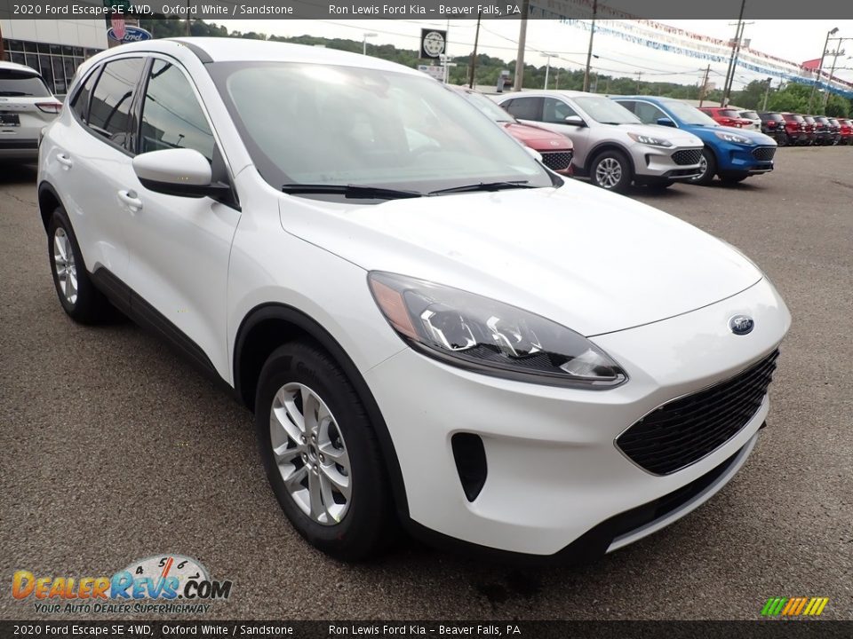2020 Ford Escape SE 4WD Oxford White / Sandstone Photo #3