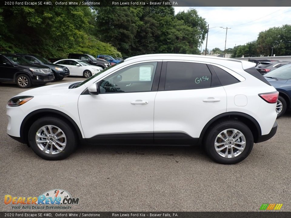 2020 Ford Escape SE 4WD Oxford White / Sandstone Photo #6