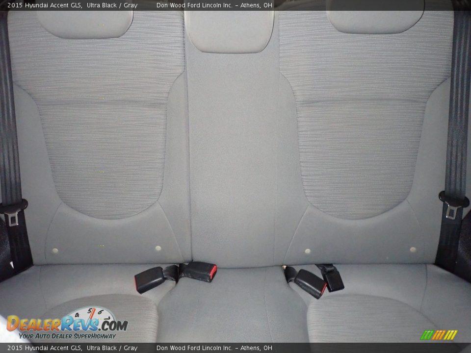 2015 Hyundai Accent GLS Ultra Black / Gray Photo #19
