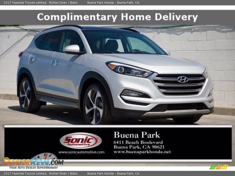 2017 Hyundai Tucson Limited Molten Silver / Black Photo #1