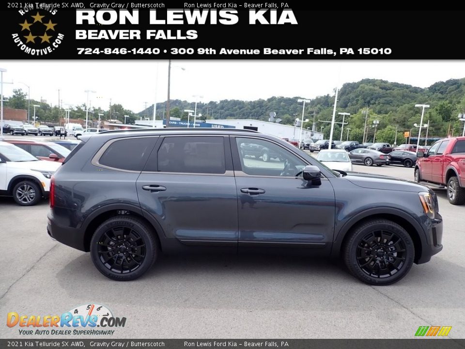 2021 Kia Telluride SX AWD Gravity Gray / Butterscotch Photo #1