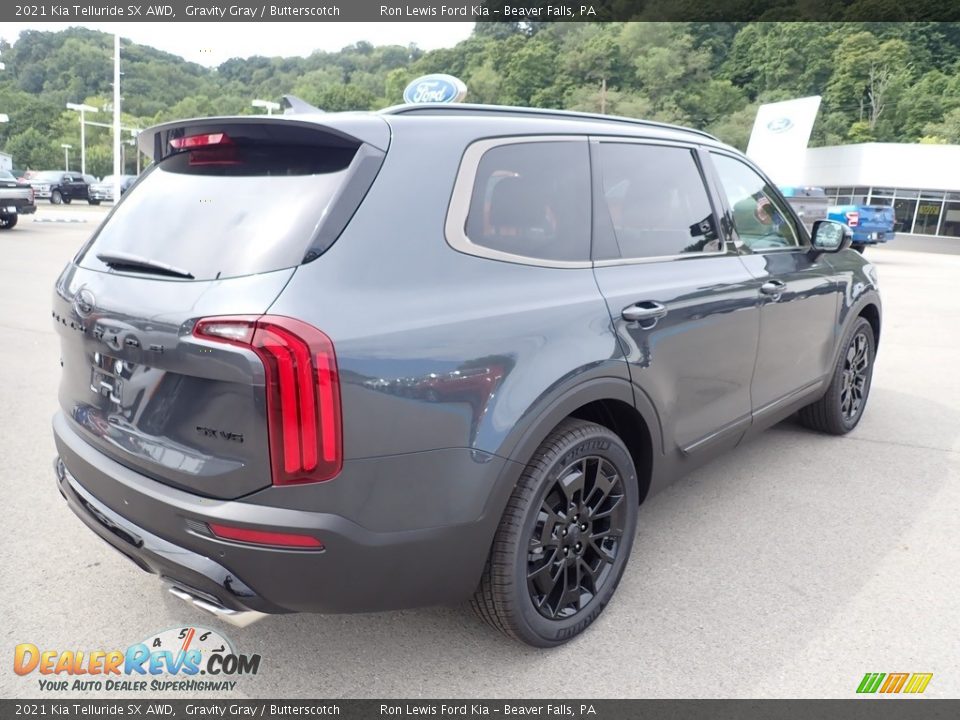 2021 Kia Telluride SX AWD Gravity Gray / Butterscotch Photo #2