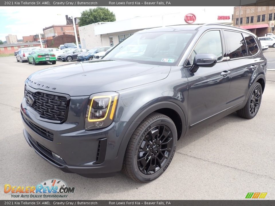 2021 Kia Telluride SX AWD Gravity Gray / Butterscotch Photo #5