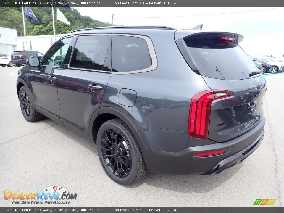 2021 Kia Telluride SX AWD Gravity Gray / Butterscotch Photo #7