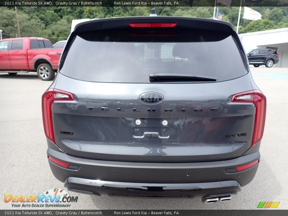 2021 Kia Telluride SX AWD Gravity Gray / Butterscotch Photo #8