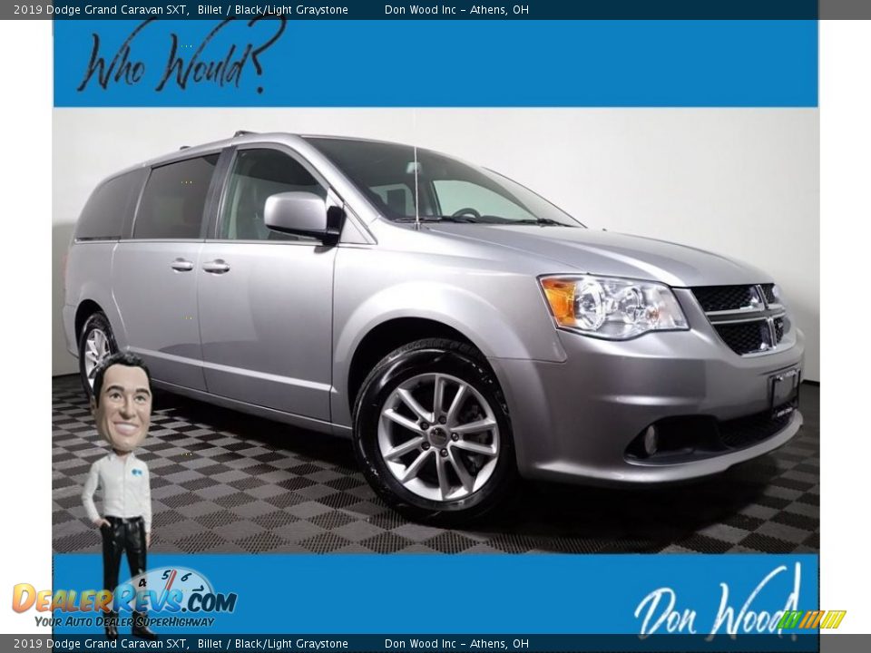 2019 Dodge Grand Caravan SXT Billet / Black/Light Graystone Photo #1