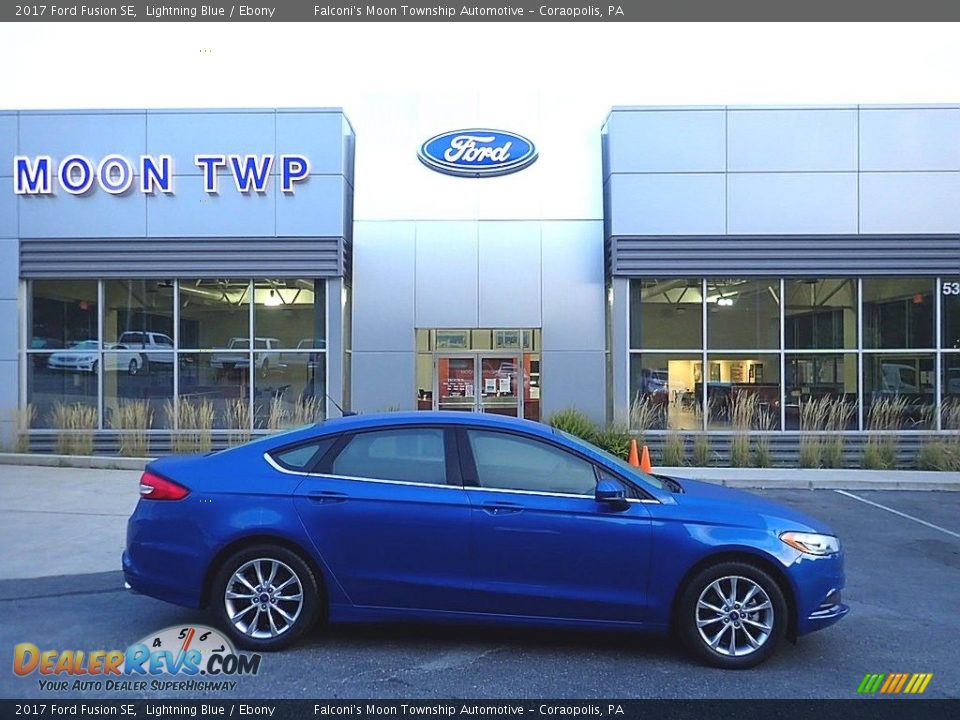 2017 Ford Fusion SE Lightning Blue / Ebony Photo #1