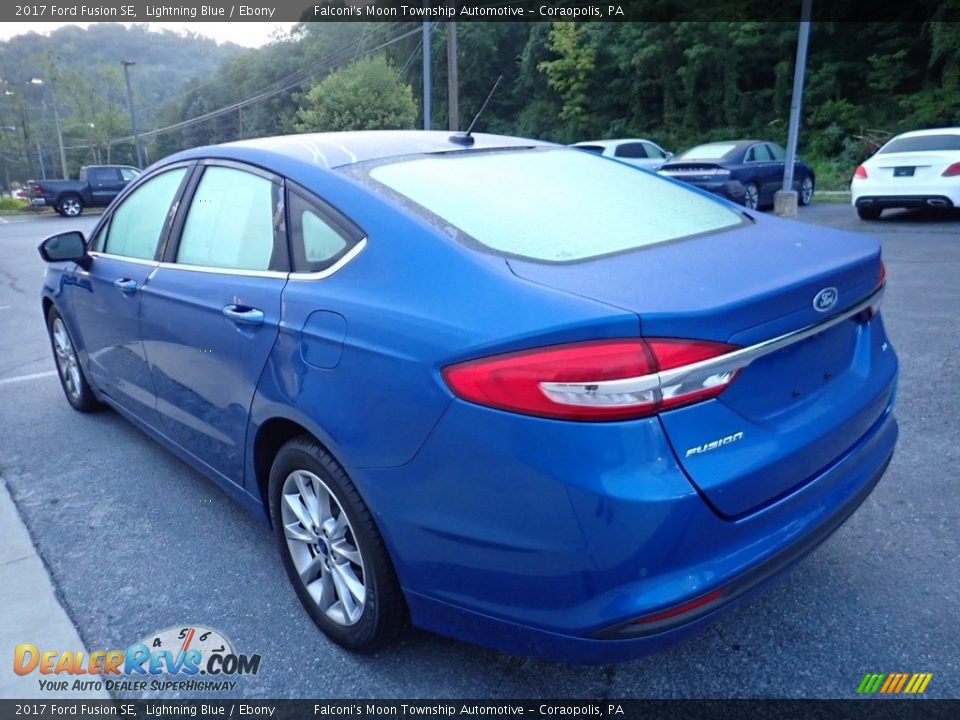 2017 Ford Fusion SE Lightning Blue / Ebony Photo #5