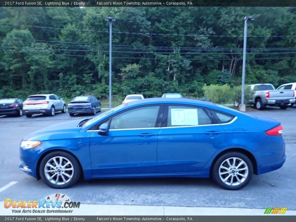 2017 Ford Fusion SE Lightning Blue / Ebony Photo #6