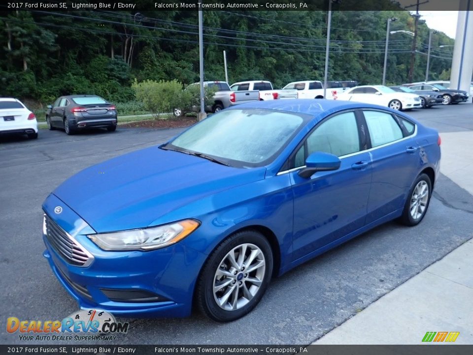 2017 Ford Fusion SE Lightning Blue / Ebony Photo #7