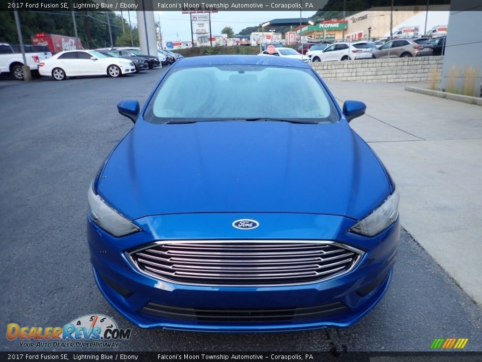 2017 Ford Fusion SE Lightning Blue / Ebony Photo #8
