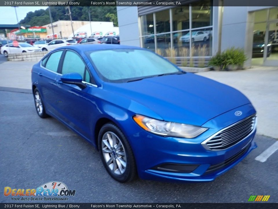 2017 Ford Fusion SE Lightning Blue / Ebony Photo #9