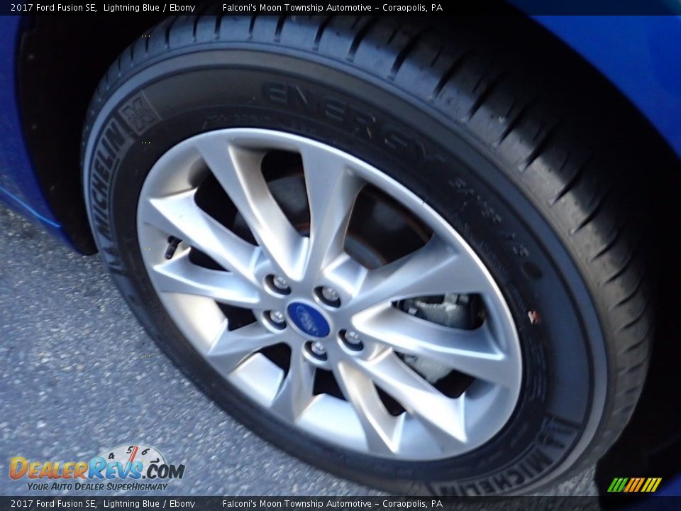 2017 Ford Fusion SE Lightning Blue / Ebony Photo #10