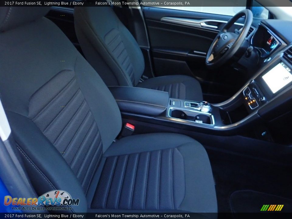 2017 Ford Fusion SE Lightning Blue / Ebony Photo #11