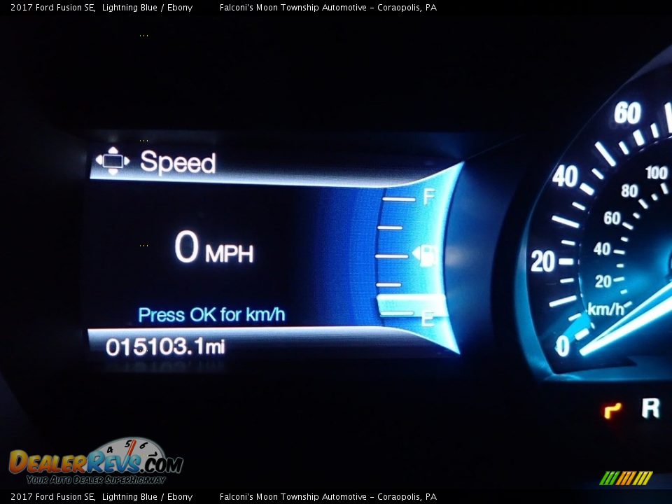 2017 Ford Fusion SE Lightning Blue / Ebony Photo #24