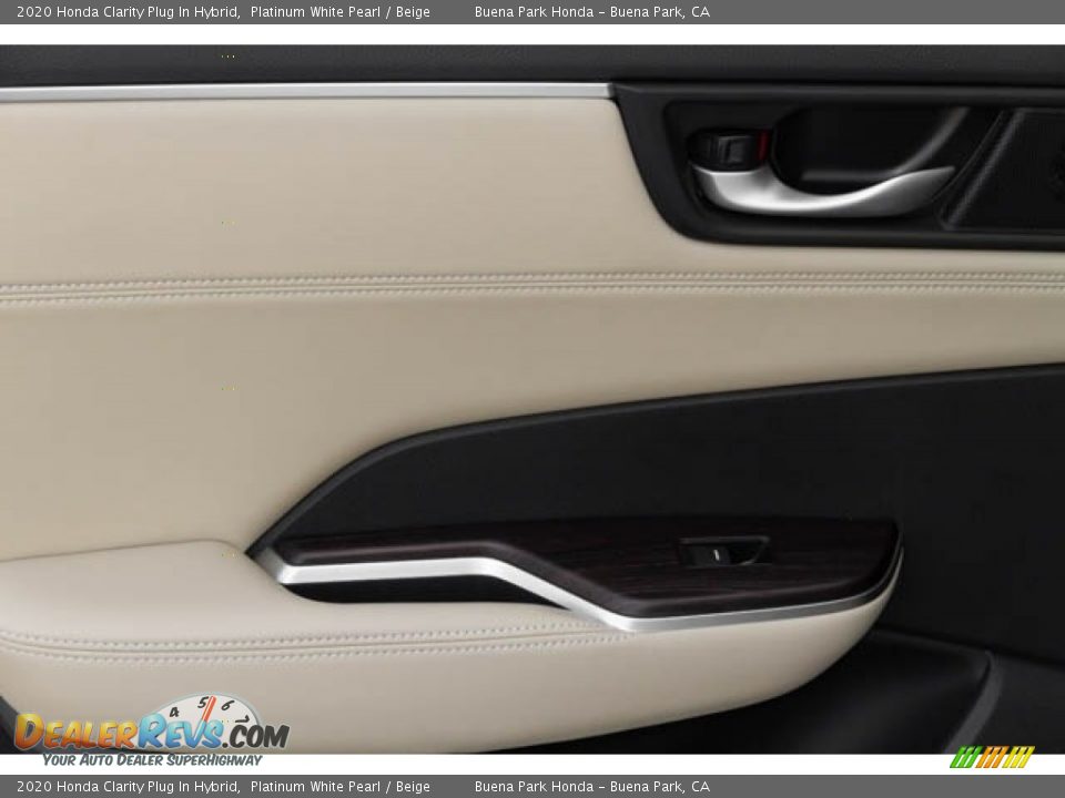 2020 Honda Clarity Plug In Hybrid Platinum White Pearl / Beige Photo #36