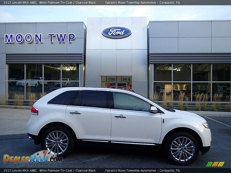 2013 Lincoln MKX AWD White Platinum Tri-Coat / Charcoal Black Photo #1