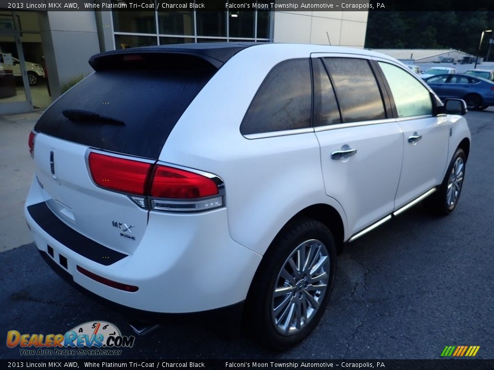 2013 Lincoln MKX AWD White Platinum Tri-Coat / Charcoal Black Photo #2