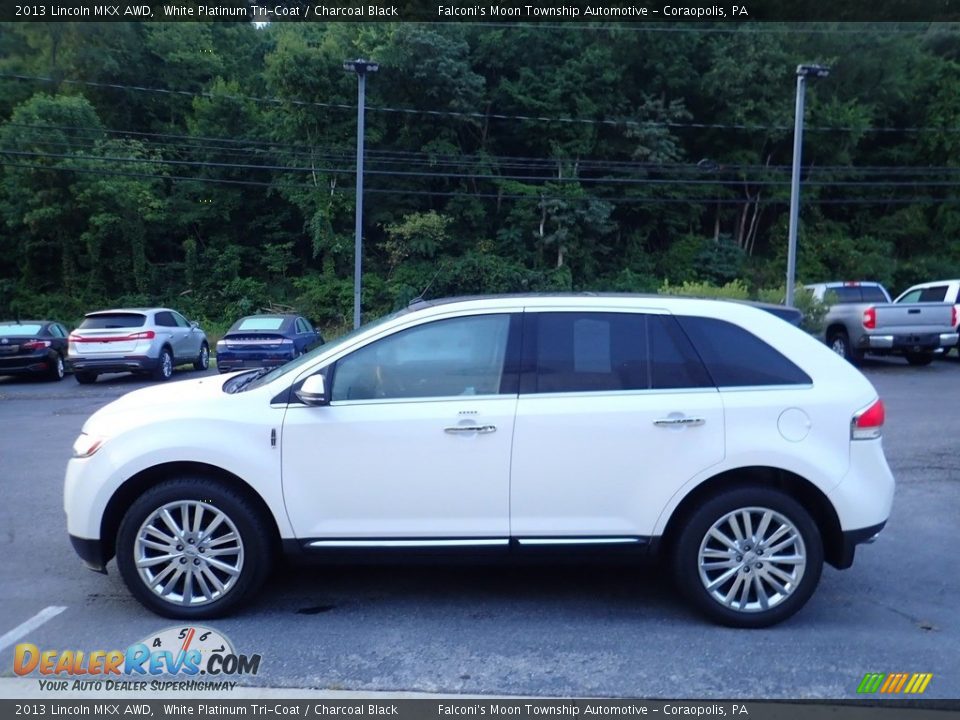 2013 Lincoln MKX AWD White Platinum Tri-Coat / Charcoal Black Photo #6