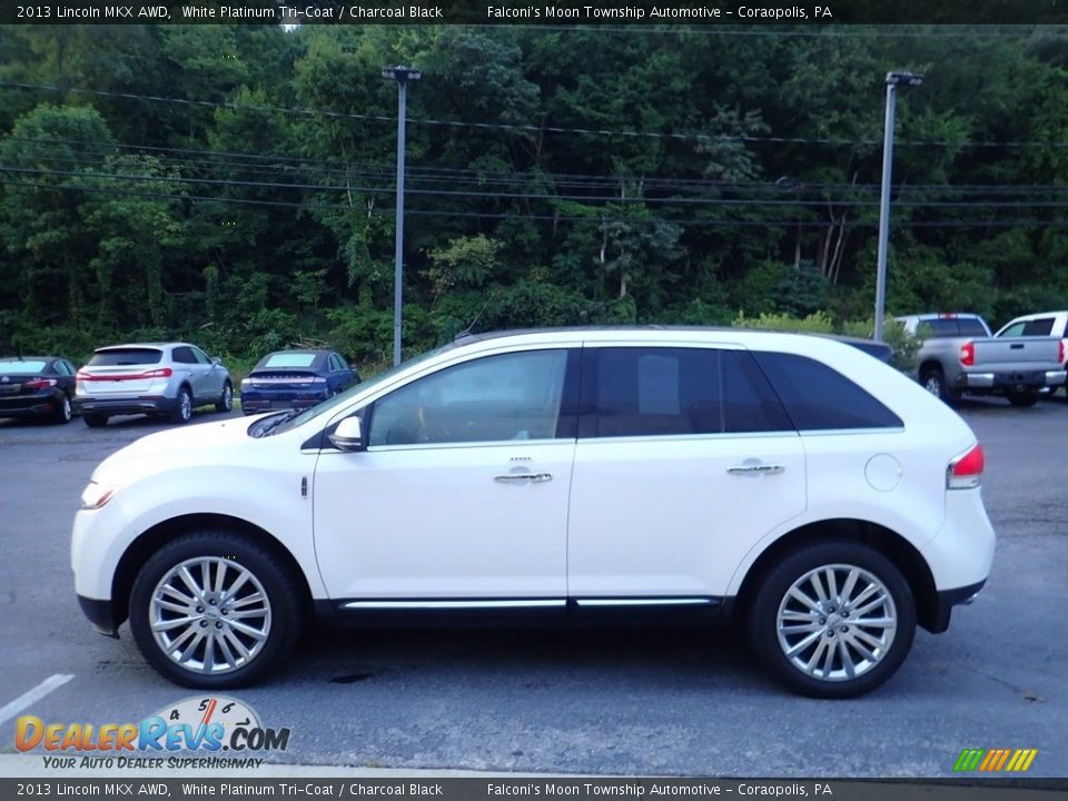 2013 Lincoln MKX AWD White Platinum Tri-Coat / Charcoal Black Photo #6