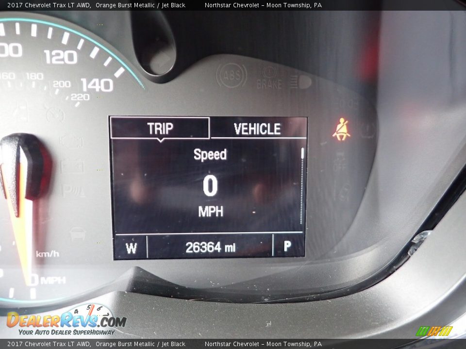 2017 Chevrolet Trax LT AWD Orange Burst Metallic / Jet Black Photo #29