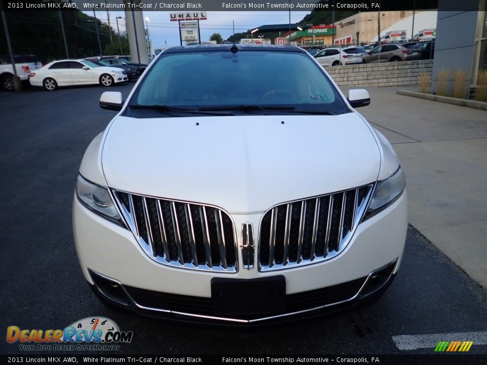 2013 Lincoln MKX AWD White Platinum Tri-Coat / Charcoal Black Photo #8