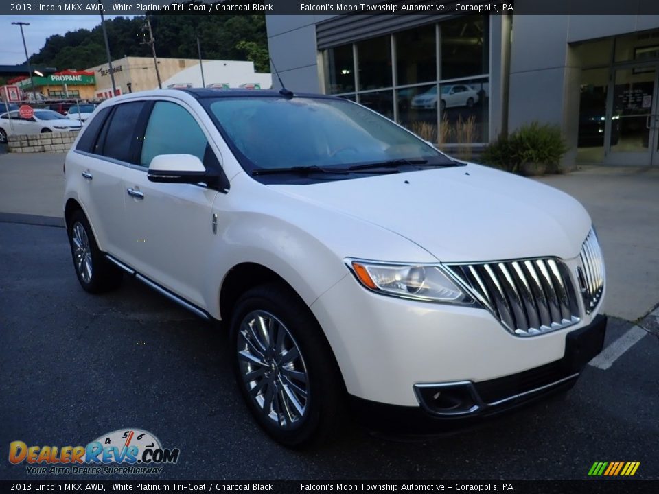 2013 Lincoln MKX AWD White Platinum Tri-Coat / Charcoal Black Photo #9