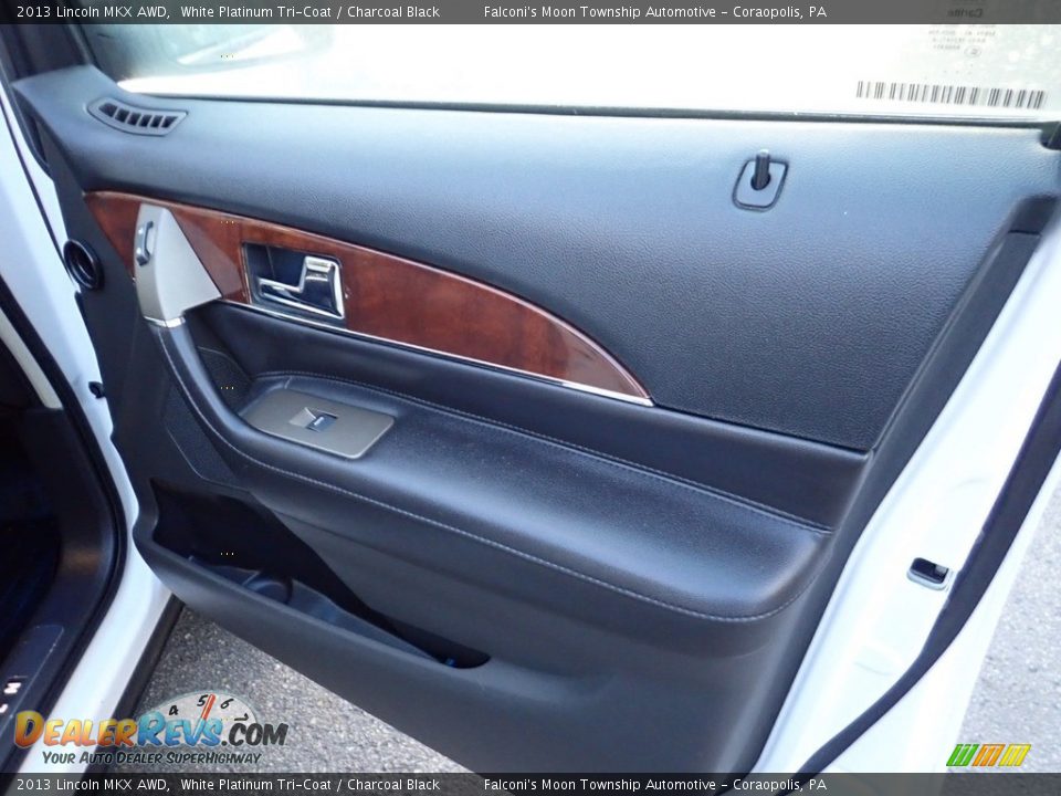 2013 Lincoln MKX AWD White Platinum Tri-Coat / Charcoal Black Photo #13