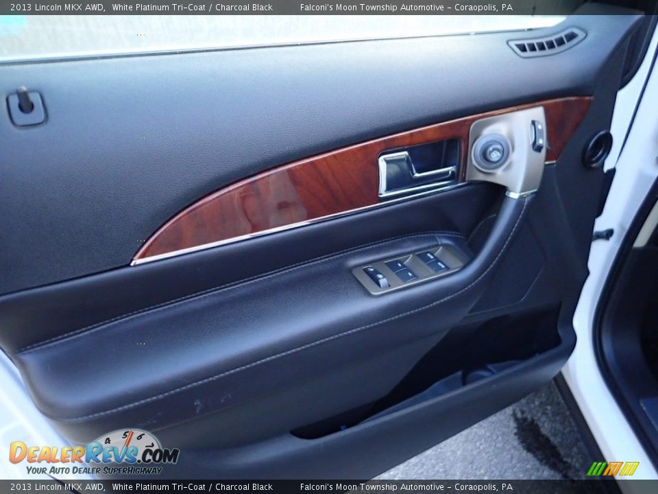 2013 Lincoln MKX AWD White Platinum Tri-Coat / Charcoal Black Photo #18