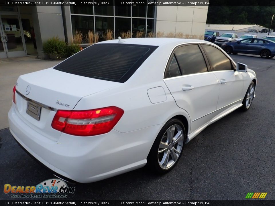 2013 Mercedes-Benz E 350 4Matic Sedan Polar White / Black Photo #2