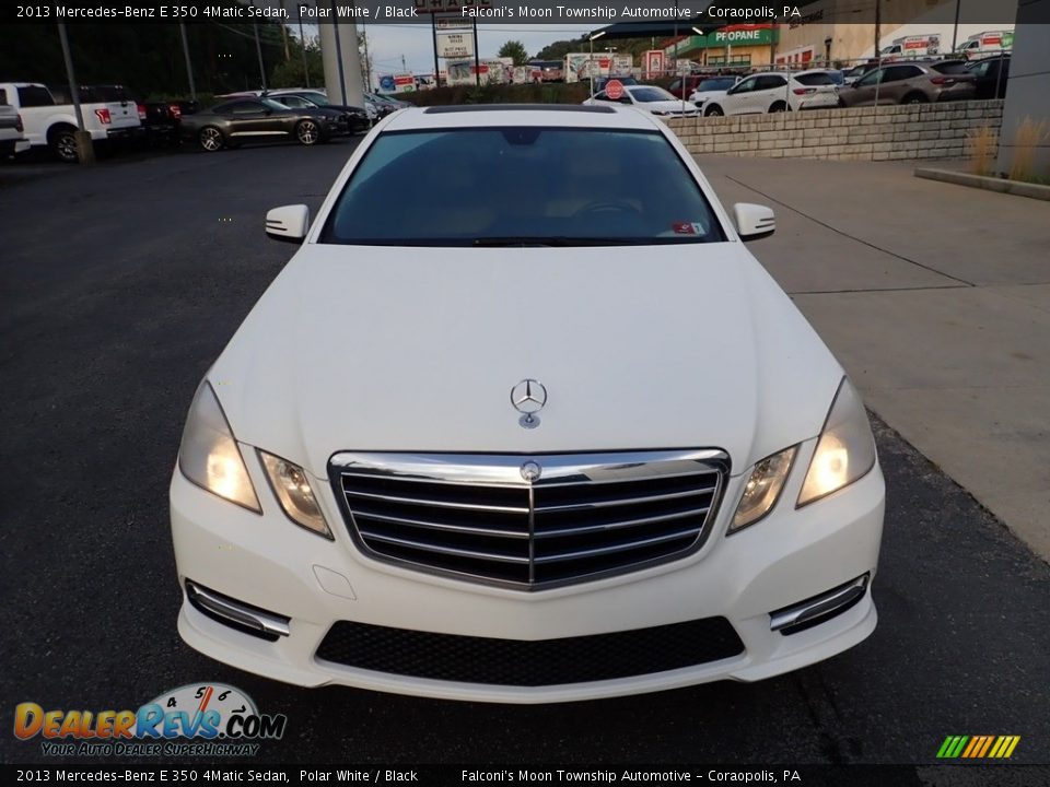 2013 Mercedes-Benz E 350 4Matic Sedan Polar White / Black Photo #8