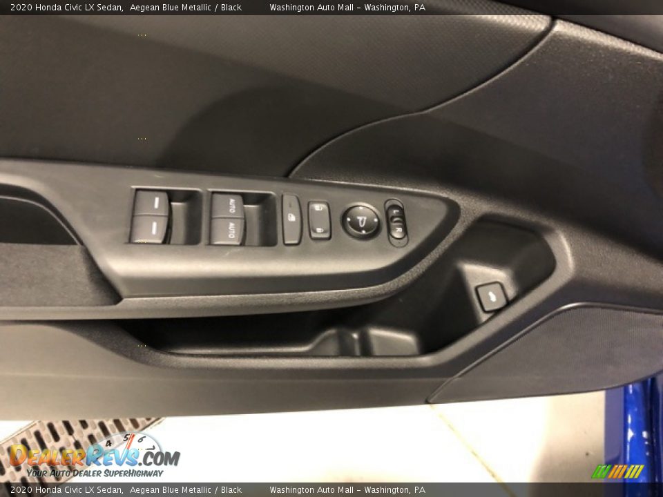 2020 Honda Civic LX Sedan Aegean Blue Metallic / Black Photo #8