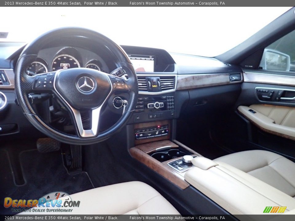 2013 Mercedes-Benz E 350 4Matic Sedan Polar White / Black Photo #17