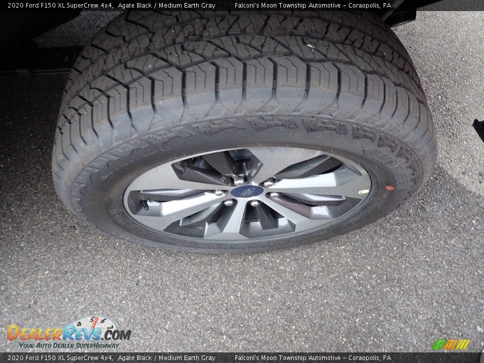 2020 Ford F150 XL SuperCrew 4x4 Agate Black / Medium Earth Gray Photo #7