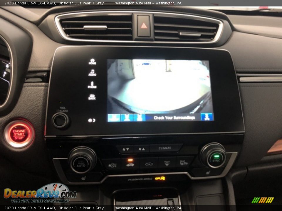 2020 Honda CR-V EX-L AWD Obsidian Blue Pearl / Gray Photo #14