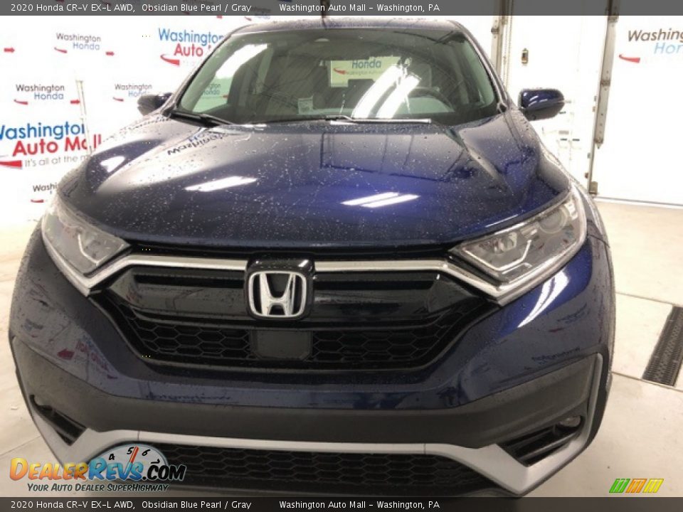 2020 Honda CR-V EX-L AWD Obsidian Blue Pearl / Gray Photo #5