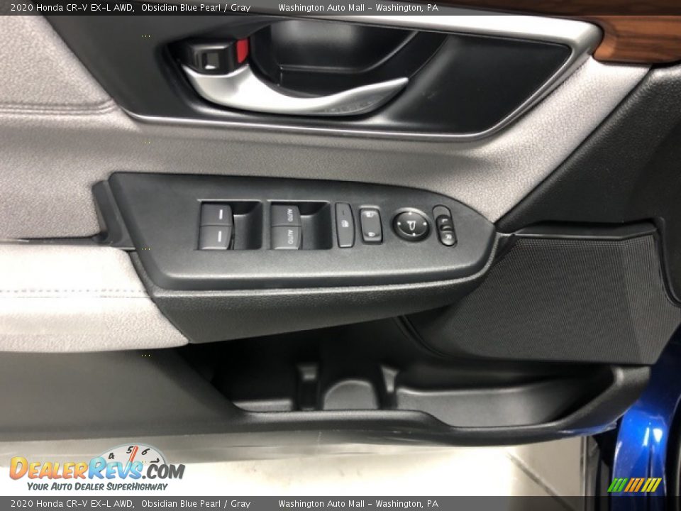 2020 Honda CR-V EX-L AWD Obsidian Blue Pearl / Gray Photo #8