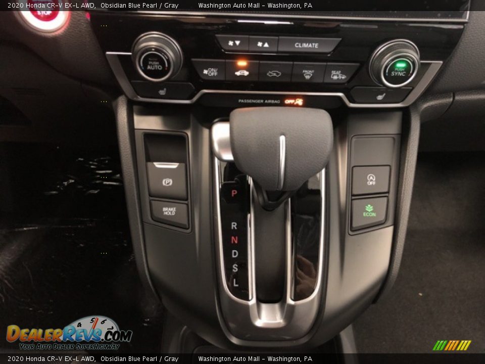 2020 Honda CR-V EX-L AWD Obsidian Blue Pearl / Gray Photo #15