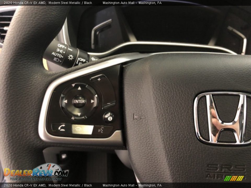 2020 Honda CR-V EX AWD Modern Steel Metallic / Black Photo #12