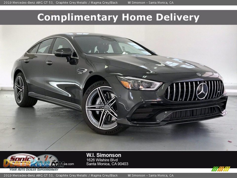 2019 Mercedes-Benz AMG GT 53 Graphite Grey Metallic / Magma Grey/Black Photo #1