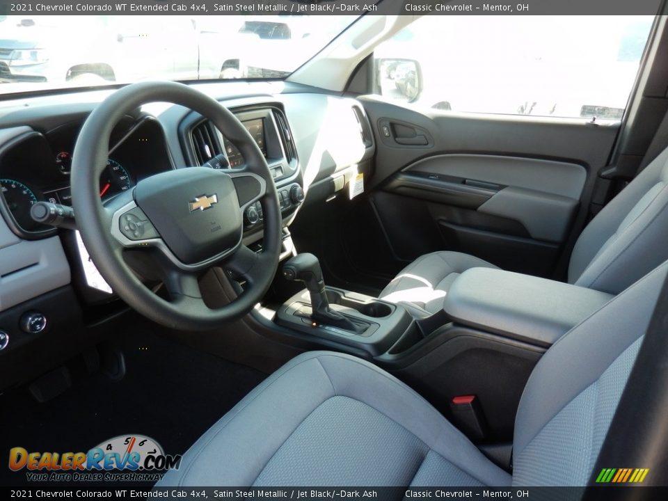 Jet Black/­Dark Ash Interior - 2021 Chevrolet Colorado WT Extended Cab 4x4 Photo #7