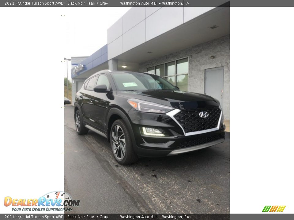 2021 Hyundai Tucson Sport AWD Black Noir Pearl / Gray Photo #1