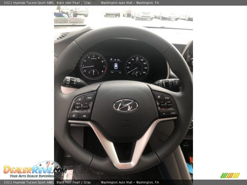 2021 Hyundai Tucson Sport AWD Black Noir Pearl / Gray Photo #10