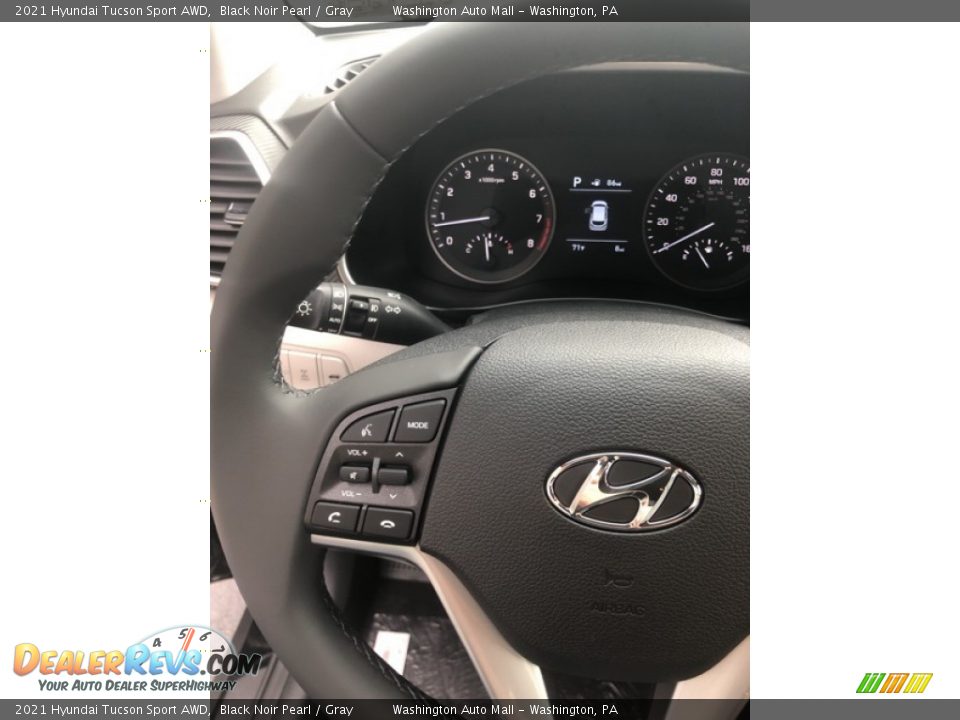 2021 Hyundai Tucson Sport AWD Black Noir Pearl / Gray Photo #11